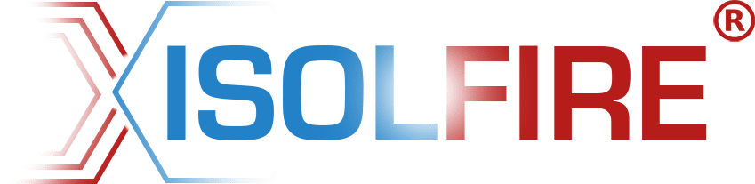 Logo Solfire en rouge et bleu